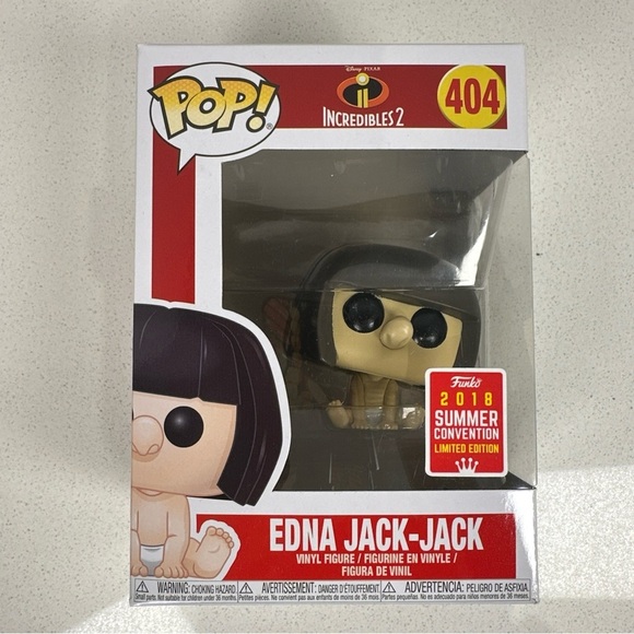 Funko Other - Funko Pop! Disney Incredibles 2 Edna Jack-Jack #404 Summer LE